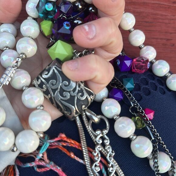 Set of 3 Stylish Necklaces - Elegant, Colorful & Classic - Picture 14 of 16